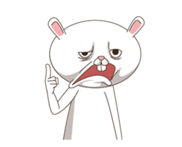 Strange Bunny Animated sticker #14044051