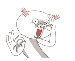 Strange Bunny Animated sticker #14044052