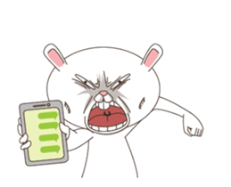Strange Bunny Animated sticker #14044053