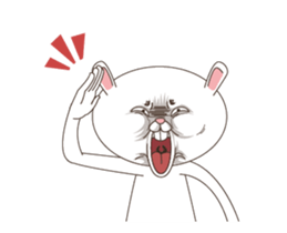 Strange Bunny Animated sticker #14044055