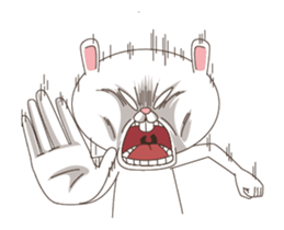 Strange Bunny Animated sticker #14044057