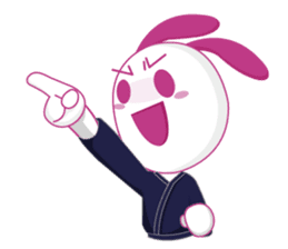 Genki usagi, Kendo rabbit 3 sticker #14046928