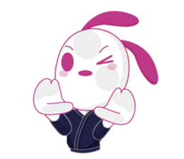 Genki usagi, Kendo rabbit 3 sticker #14046929