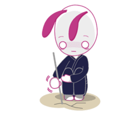 Genki usagi, Kendo rabbit 3 sticker #14046937