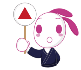 Genki usagi, Kendo rabbit 3 sticker #14046958