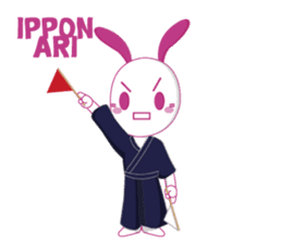 Genki usagi, Kendo rabbit 3 sticker #14046963