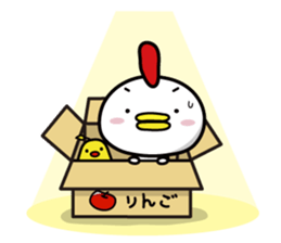 Chicken Heart Mask(2) sticker #14047796