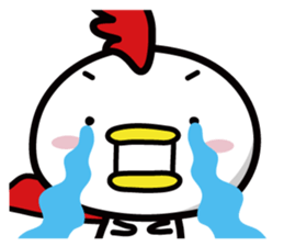 Chicken Heart Mask(2) sticker #14047807