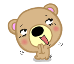 Reaction ver.1. Brown bear Sugar. sticker #14047835