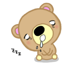Reaction ver.1. Brown bear Sugar. sticker #14047845