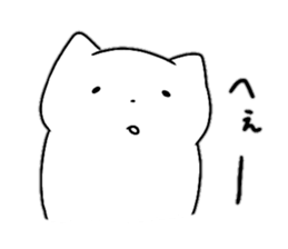 A fearfully loose cat sticker #14048046