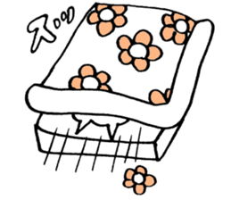 Flower cat Sticker sticker #14048562