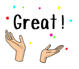 Stickers of the hand 3 sticker #14048822