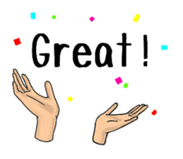 Stickers of the hand 3 sticker #14048822