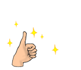 Stickers of the hand 3 sticker #14048825