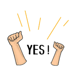 Stickers of the hand 3 sticker #14048826