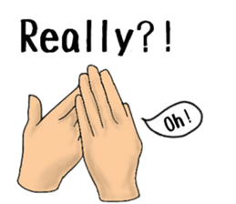 Stickers of the hand 3 sticker #14048828