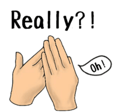 Stickers of the hand 3 sticker #14048828