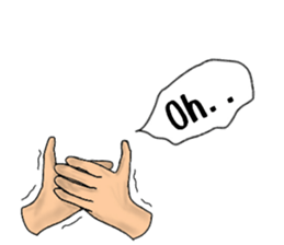 Stickers of the hand 3 sticker #14048829