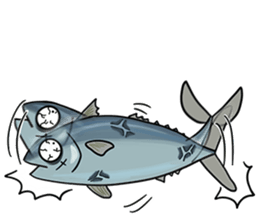 PLATOOZA : YAKUZA TUNA FISH sticker #14049962