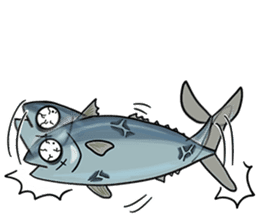 PLATOOZA : YAKUZA TUNA FISH sticker #14049962