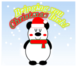 Panda (winter) sticker #14050550
