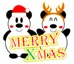 Panda (winter) sticker #14050552