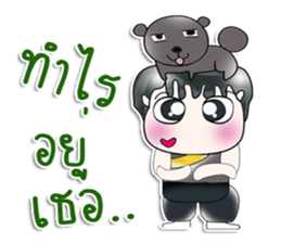 Mr. Kato. I love dog! ^_^ sticker #14052279