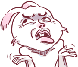 nayoyona crazy rabbit sticker #14052673