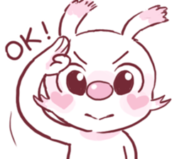 nayoyona crazy rabbit sticker #14052674