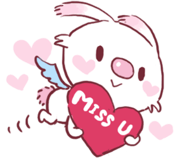 nayoyona crazy rabbit sticker #14052676