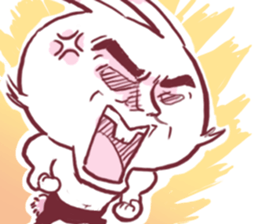 nayoyona crazy rabbit sticker #14052685