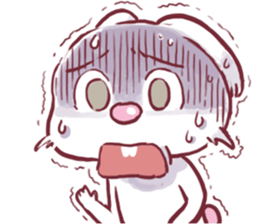 nayoyona crazy rabbit sticker #14052696