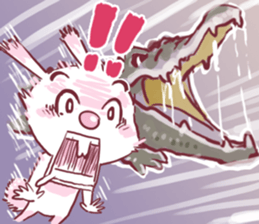 nayoyona crazy rabbit sticker #14052705