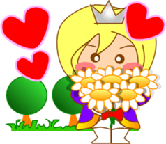 Small princess in a fairy tale country3 sticker #14052715