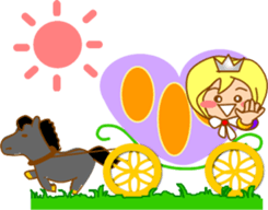 Small princess in a fairy tale country3 sticker #14052737