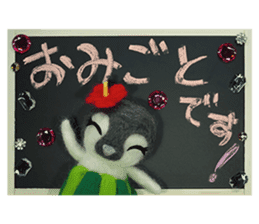 FUNNYBEGO & FRIENDS stuffed penguin 2 sticker #14053433