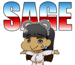 Happy Megan Bear sticker #14053862