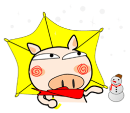 Cute pig everyday 2nd sticker #14054309