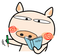 Cute pig everyday 2nd sticker #14054317