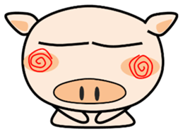 Cute pig everyday 2nd sticker #14054322
