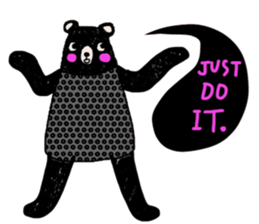 iblack Bear sticker #14054813