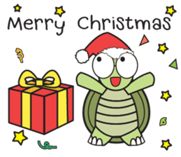 Green Turtle : Happy New Year sticker #14055062