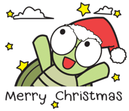 Green Turtle : Happy New Year sticker #14055063