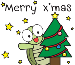 Green Turtle : Happy New Year sticker #14055065