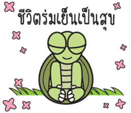Green Turtle : Happy New Year sticker #14055084