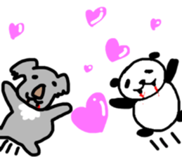 Meat eating PANDA & KOALA sticker #14055587