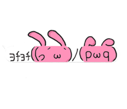 Loose rabbit character 2 sticker #14055799