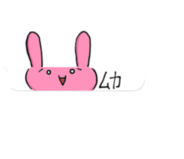 Loose rabbit character 2 sticker #14055802