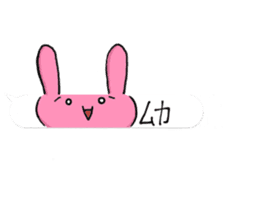 Loose rabbit character 2 sticker #14055802